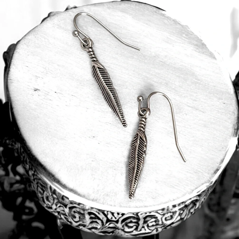 5 For $25💫Silver Feather Dangles